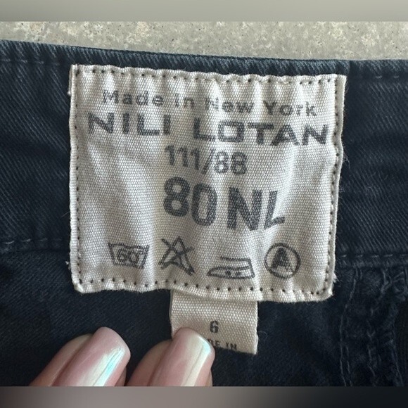 Nili Lotan Women Cotton Twill Cropped Military Pants in a Size 6 - Picture 11 of 11